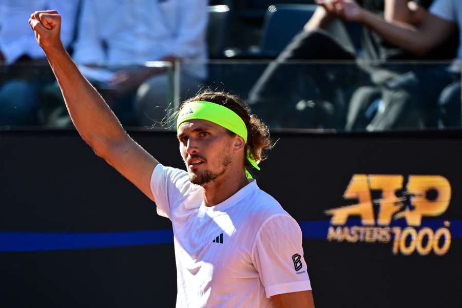 Alexander Zverev am Sonntag nach seinem Sieg gegen Vilius Gaubas.