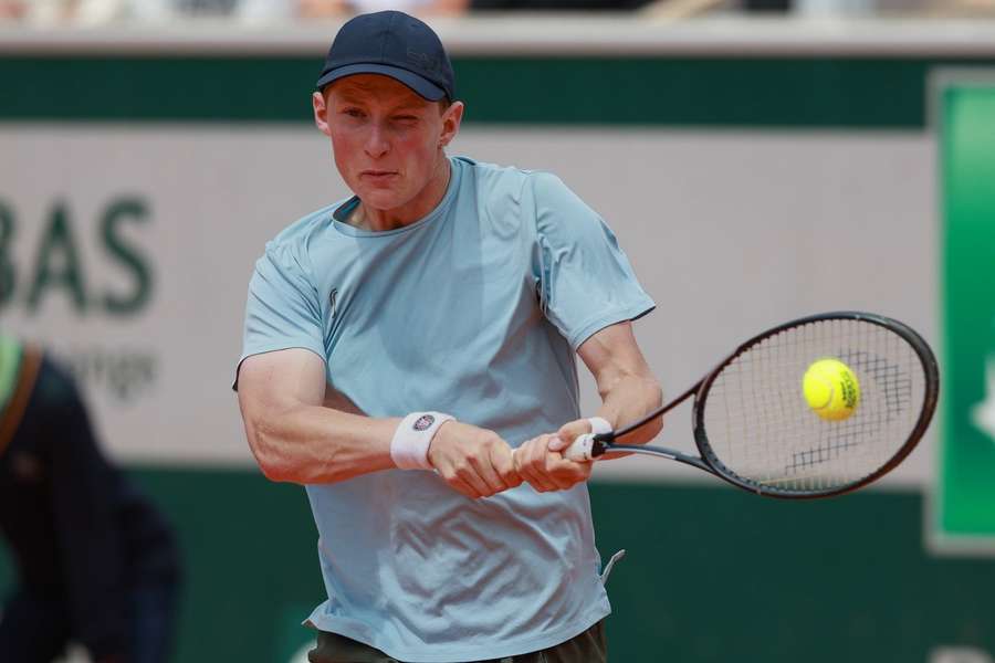 Elmer Moller in action at the Rolland Garros