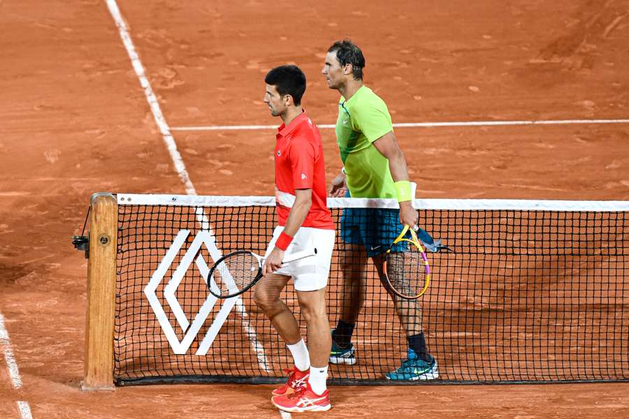 Djokovic com Rafa Nadal
