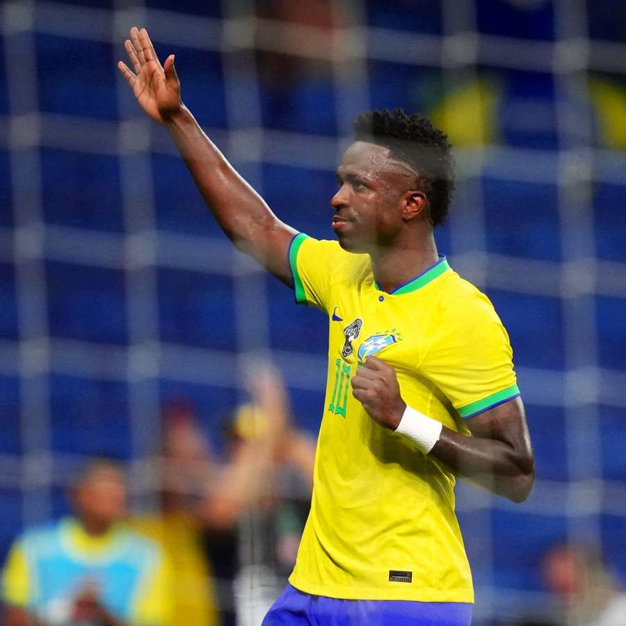 Vinicius, con la camiseta de la canarinha