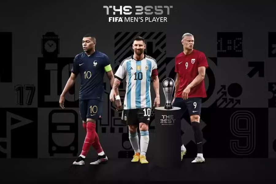 Mbappé, Messi e Haaland são os finalistas ao prêmio de melhor do mundo da FIFA