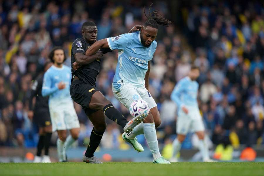 Antoine Semenyo was injured during Manchester City's Premier League win over Ipswich Antoine Semenyo was injured during Manchester City's Premier League win over Ipswich