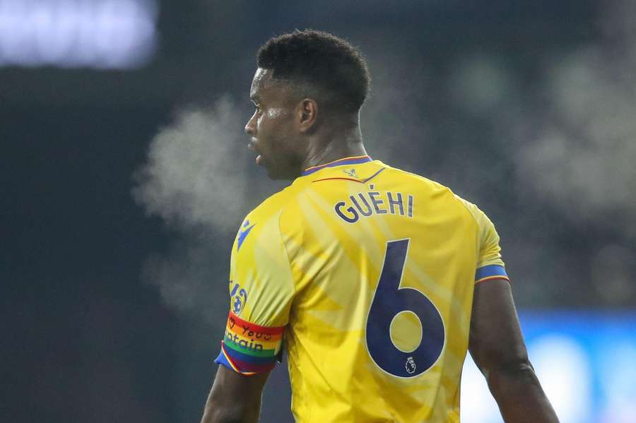 Guehi has twice added a religious message to his captain's armband