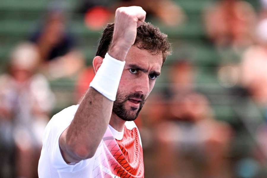 Marin Cilic celebra a vitória