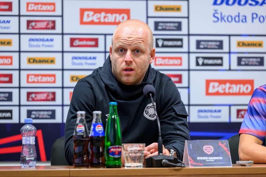 Steven Naismith na středeční tiskové konferenci.