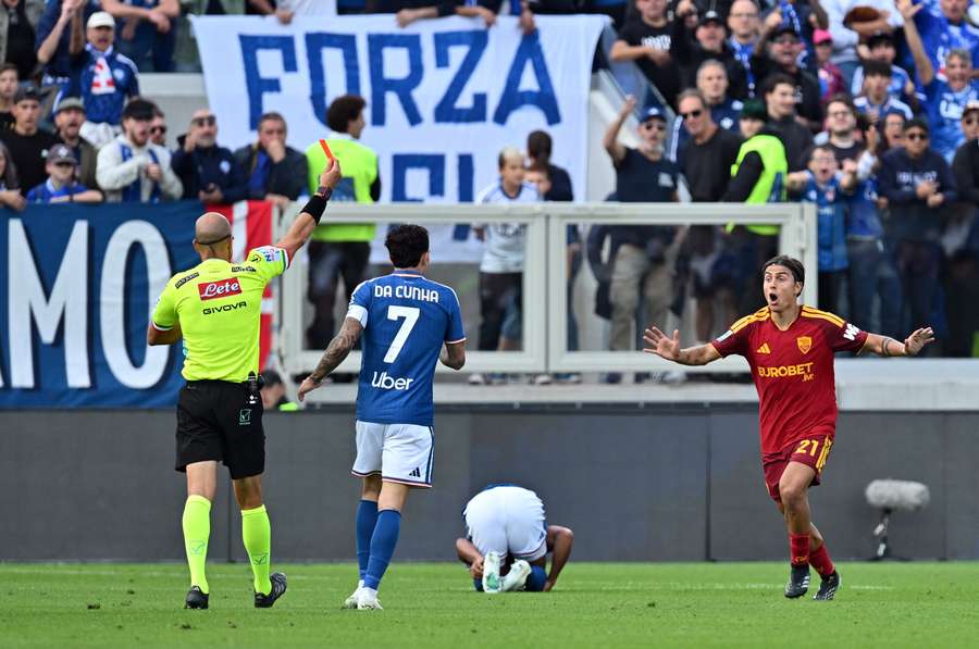 La reazione di Dybala
