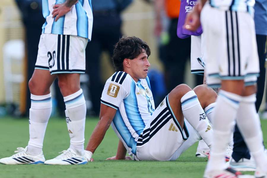 Giuliano Simeone, desolado tras perder la final del Mundial Giuliano Simeone, desolado tras perder la final del Mundial