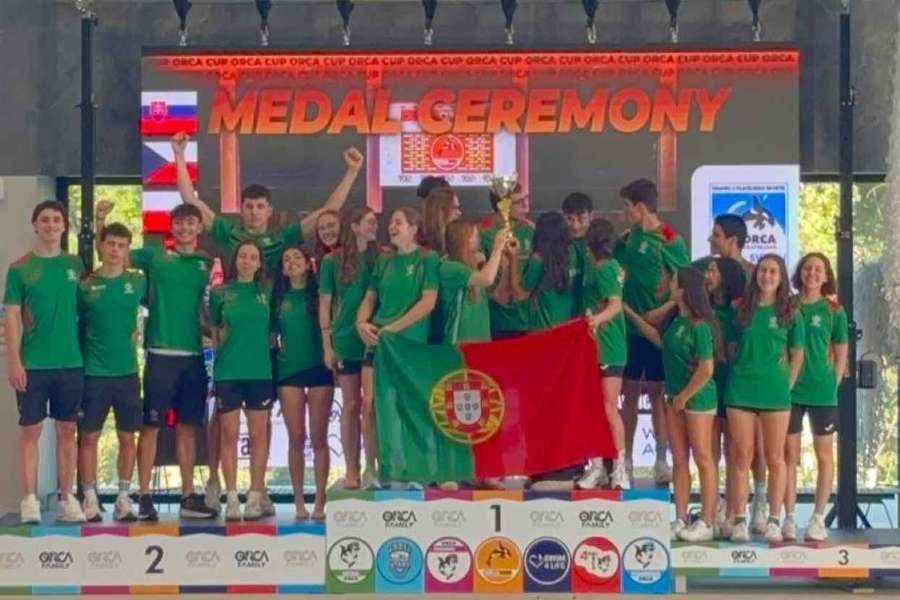 Seleção portuguesa jovem vence classificação coletiva da Orca Cup