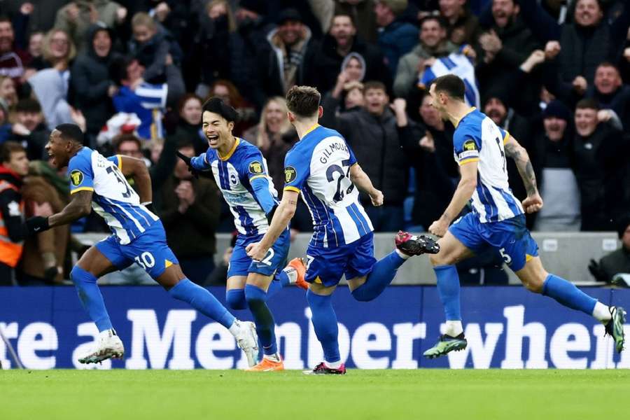 Brighton&Hove Albion heeft titelhouder Liverpool uit het toernooi geknikkerd