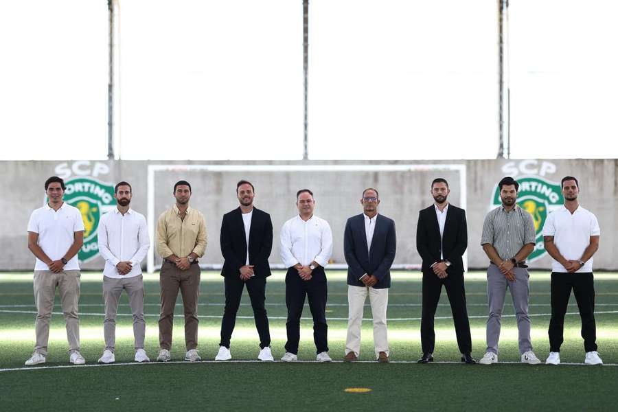 A nova equipa técnica dos sub-23 do Sporting