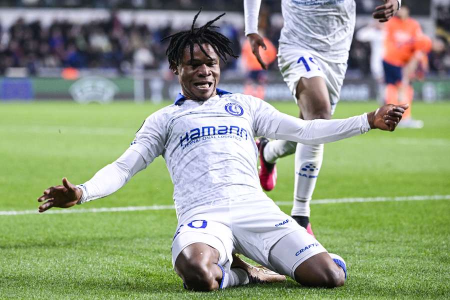 Gift Emmanuel Orban scored three goals in just three minutes to give Gent control in Istanbul
