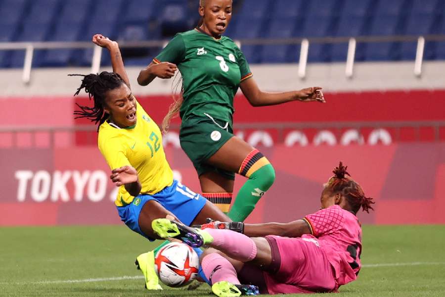 Zambia already lost first-choice goalkeeper Hazel Nali (pictured)