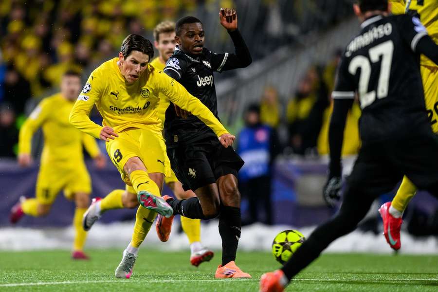 Fet, durante el partido entre Bodo/Glimt y Juventus
