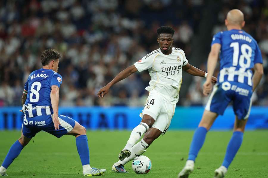 Aurélien Tchouaméni ao serviço do Real Madrid