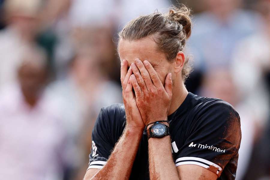 Alexander Zverev tuż po zwycięstwie w finale Alexander Zverev tuż po zwycięstwie w finale