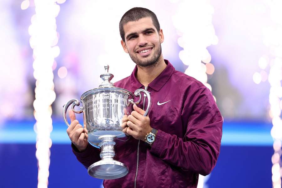 Carlos Alcaraz won the US Open last year. Carlos Alcaraz won the US Open last year.