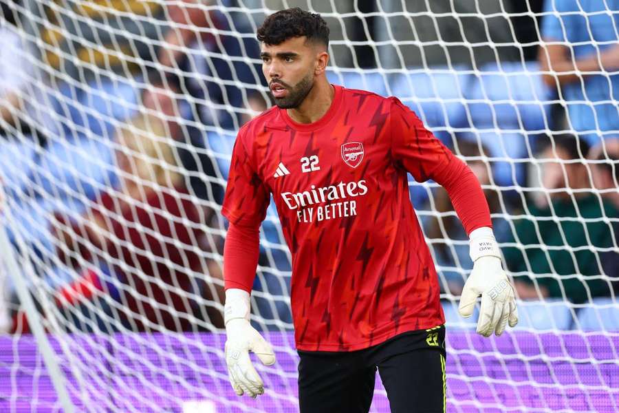 David Raya has started in goal for Arsenal's last two games