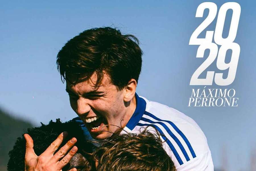 Maximo Perrone oficializado pelo Como até 2029