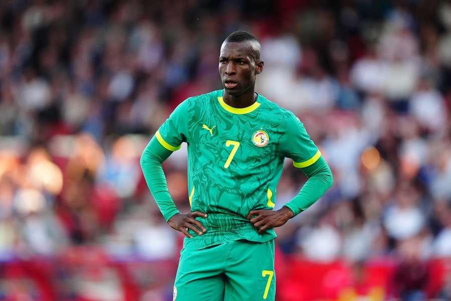 Nicolas Jackson con la camiseta de Senegal.