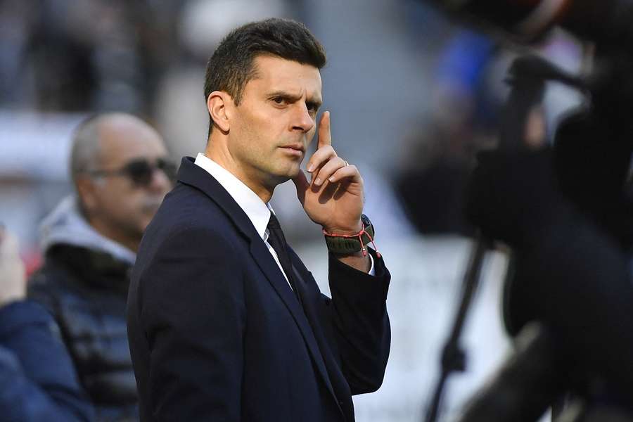 Juventus boss Motta looks on 