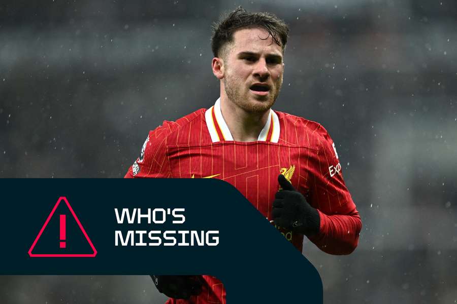 Liverpool's Alexis Mac Allister will be absent this weekend
