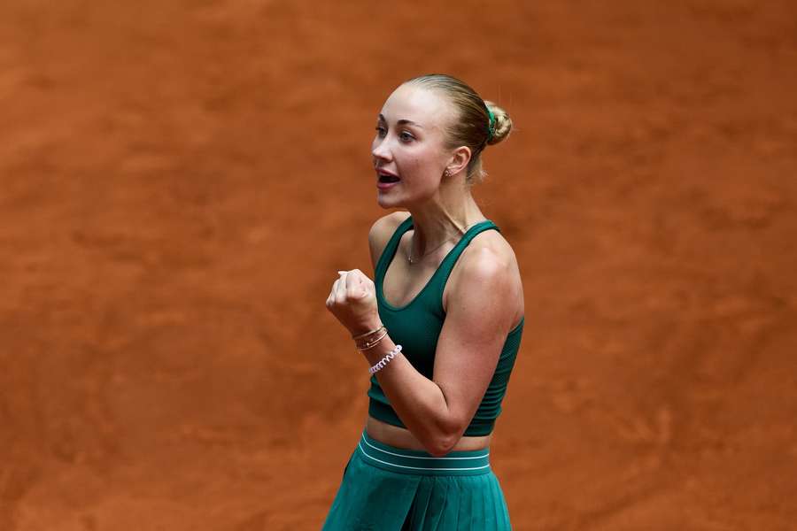 Anastasia Potapova jubelt in Madrid