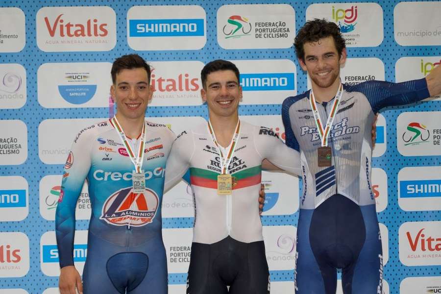 Iúri Leitão vence madison, em Sangalhos