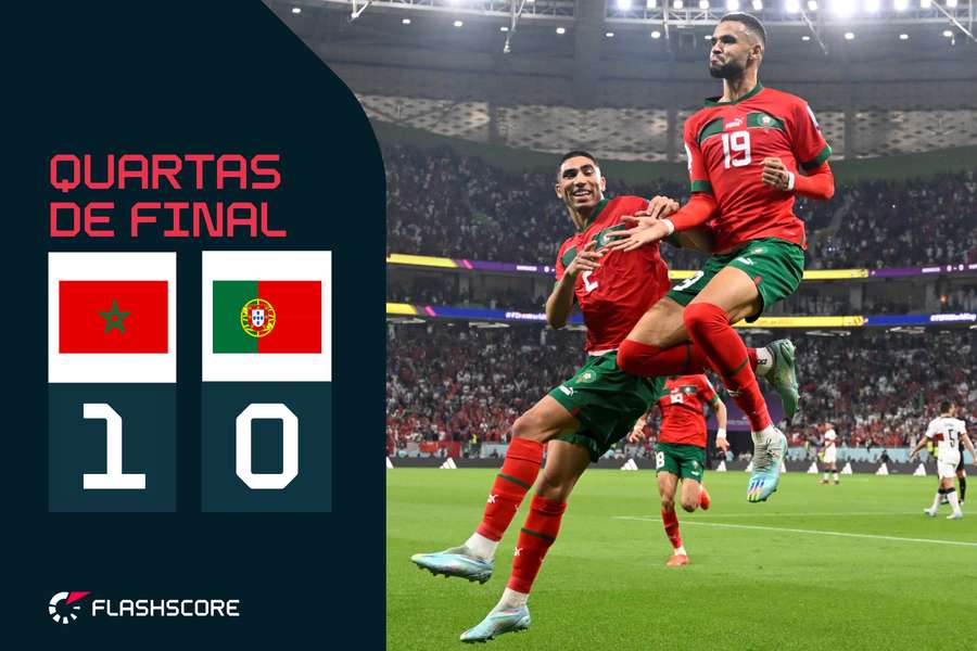 Marrocos bate Portugal e se torna 1º africano a chegar à semifinal da Copa