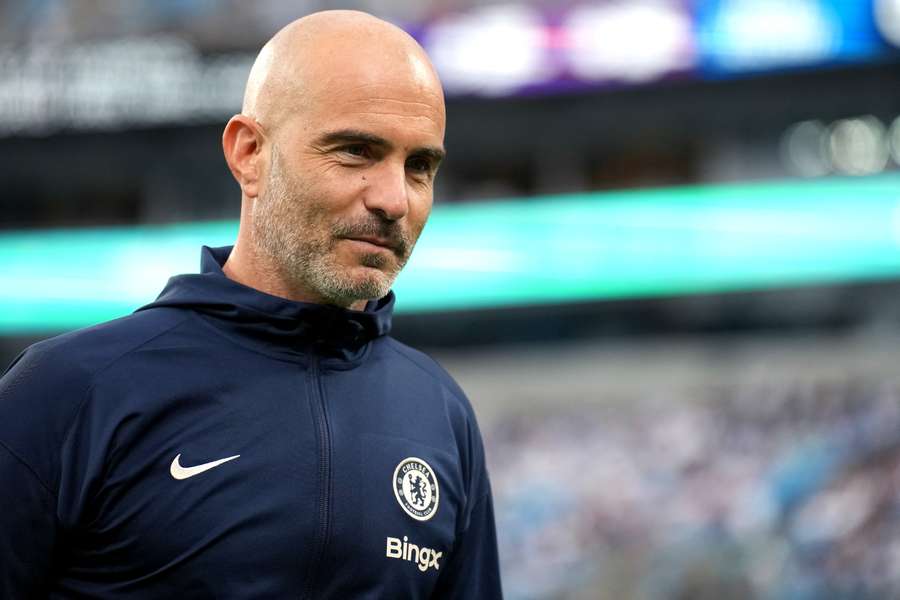 Head coach Enzo Maresca of Chelsea looks on