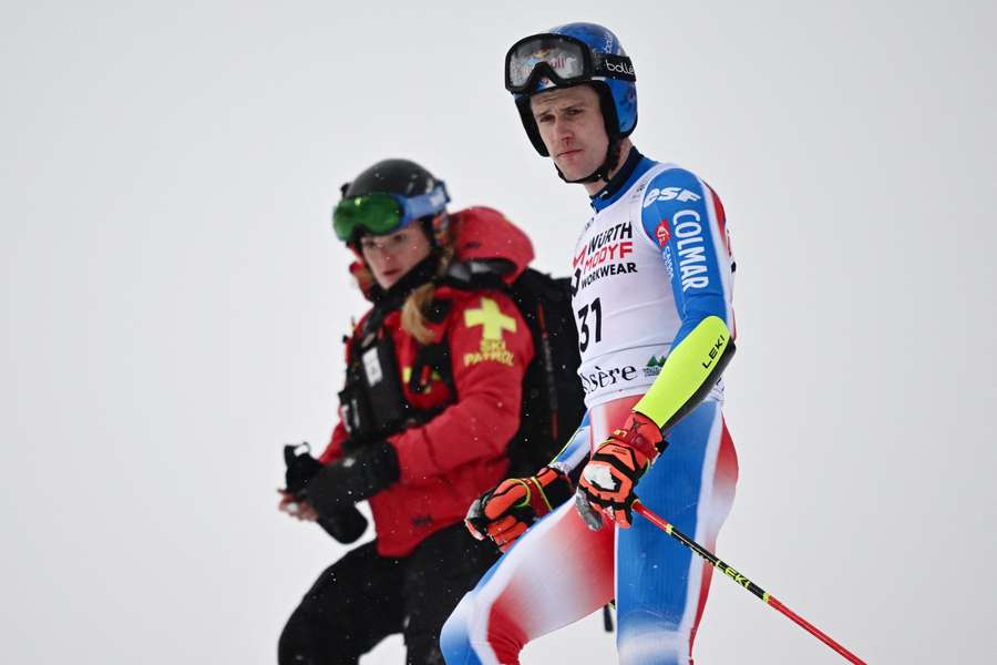 Clément Noël samedi à Val d'Isère.