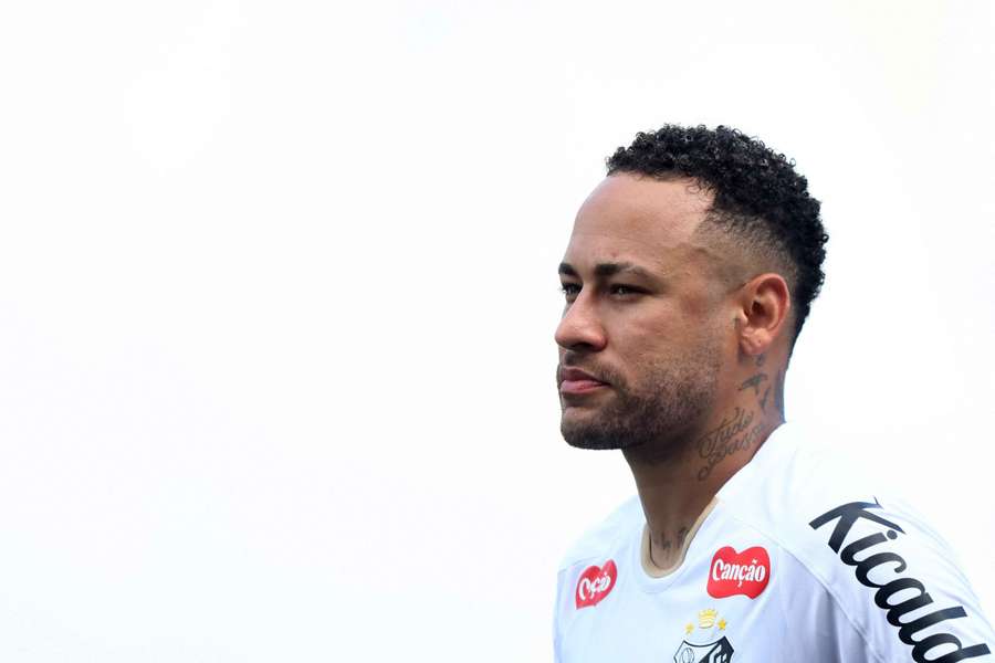 Neymar im Trikot des FC Santos.