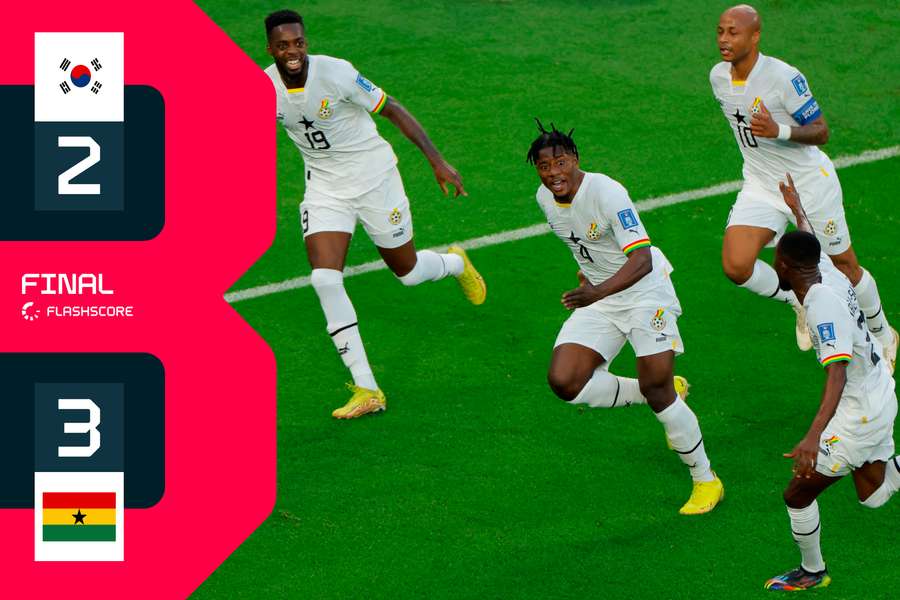 FINAL: Ghana gana 2-3 a Corea del Sur y ya espera la revancha con Uruguay