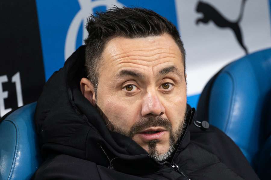 Roberto De Zerbi dimanche au Vélodrome.