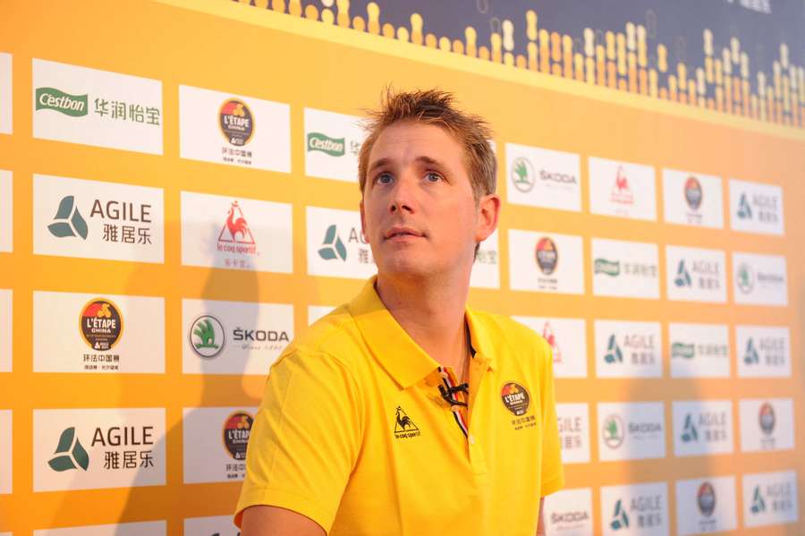 Andy Schleck en Chine en septembre 2017.