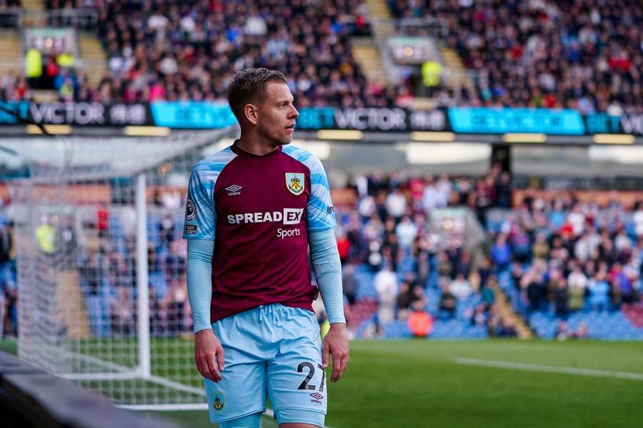 Matěj Vydra was the only foreigner in Burnley's eleven