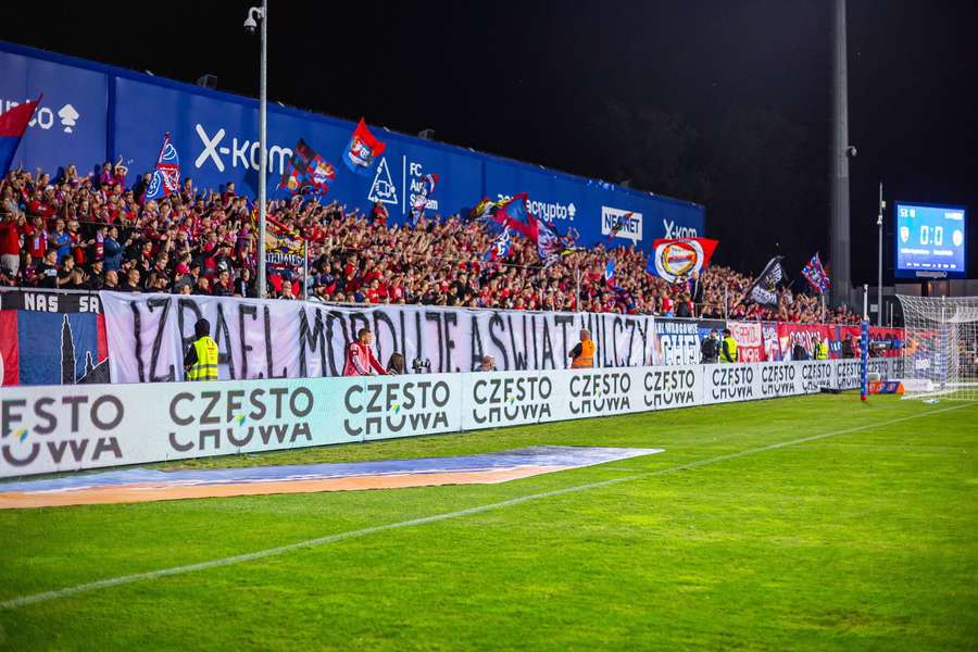 Raków dostał 40 tys. euro grzywny i zakaz wyjazdowy w zawieszeniu, sprawa Maccabi trwa