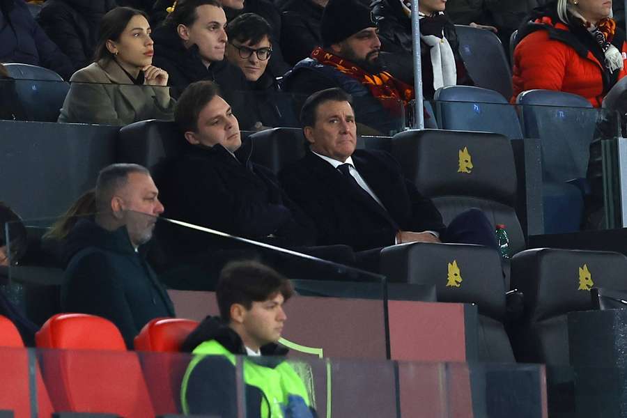 Dan and Ryan Friedkin watching a match in Rome