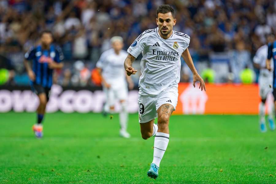 Ceballos, con la camiseta del Real Madrid