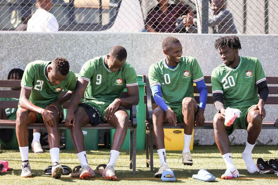 Kenya players during training