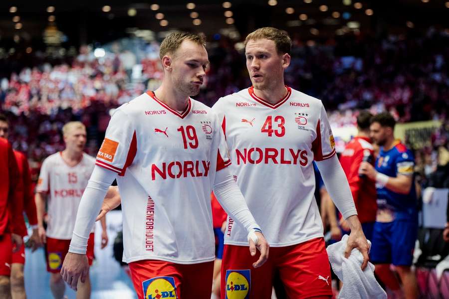 Simon Pytlick (r.) an der Seite von Mathias Gidsel