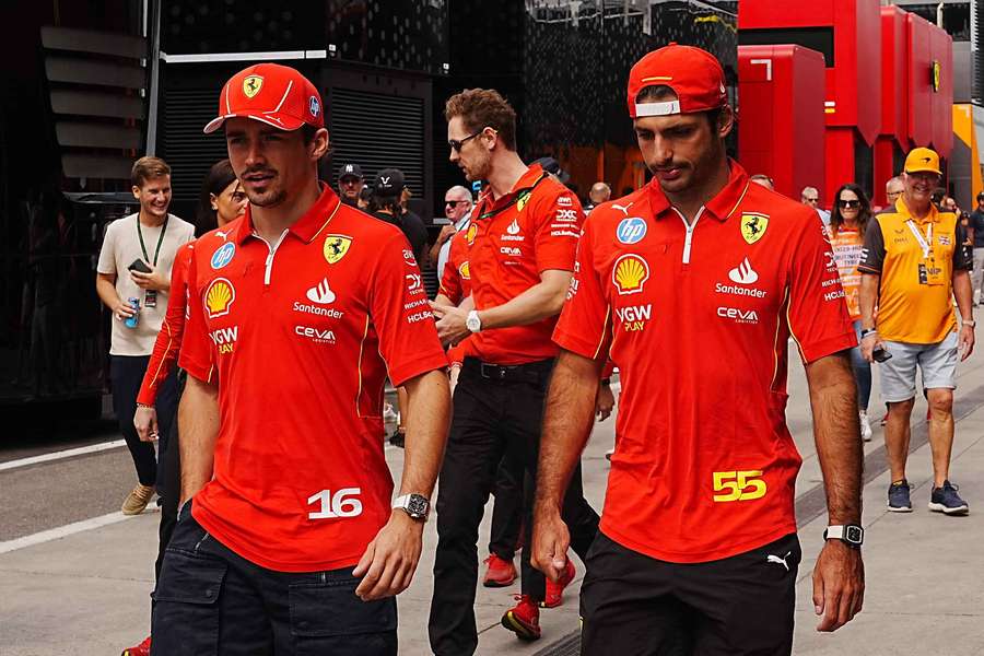 Charles Leclerc e Carlos Sainz 