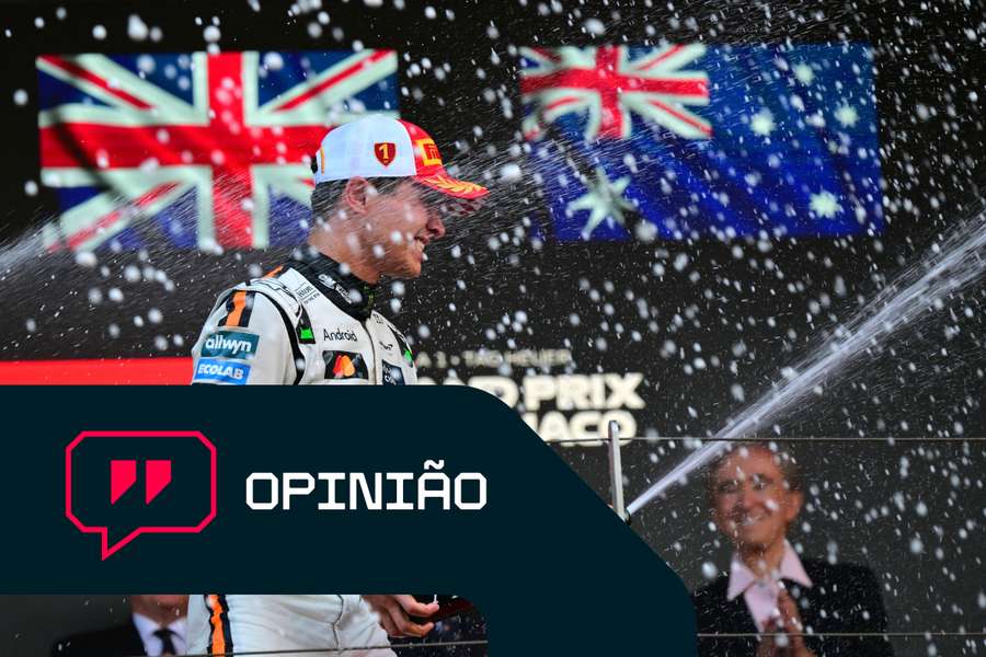 Lando Norris no pódio