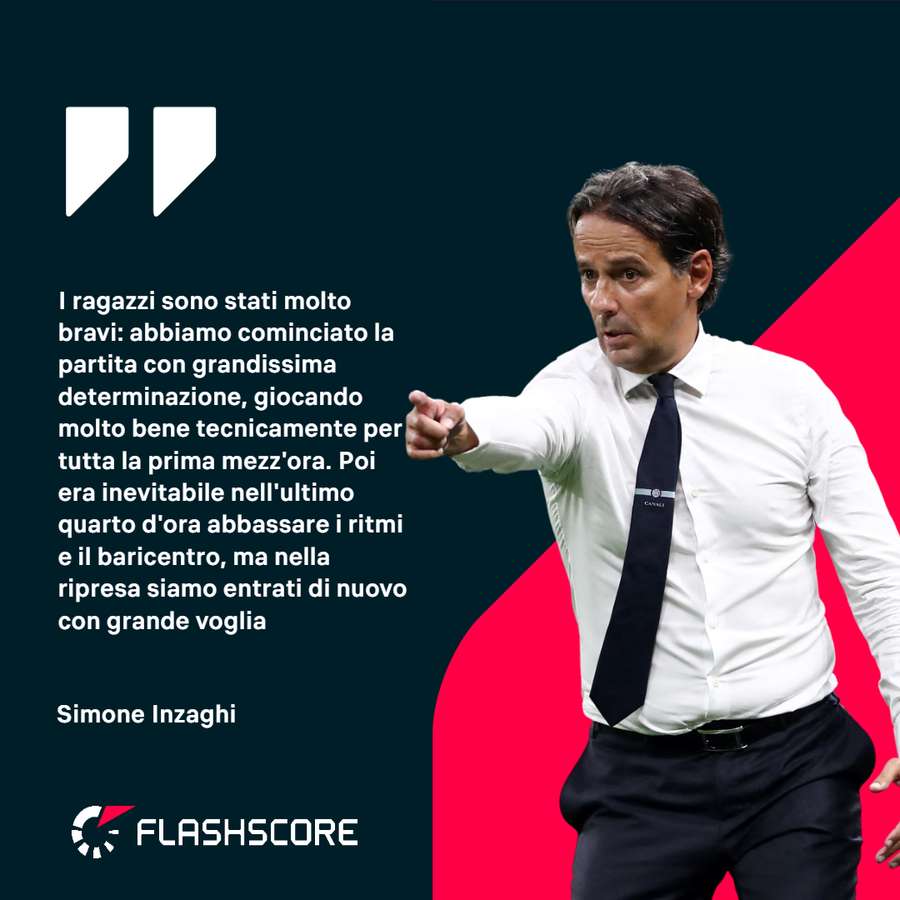 Le parole di Simone Inzaghi