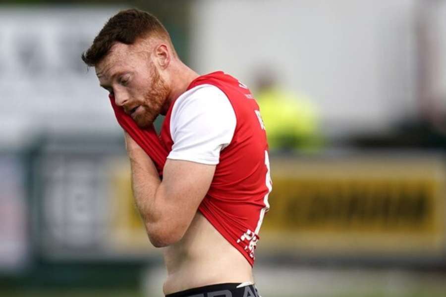 Cian Bolger was shown a late red card