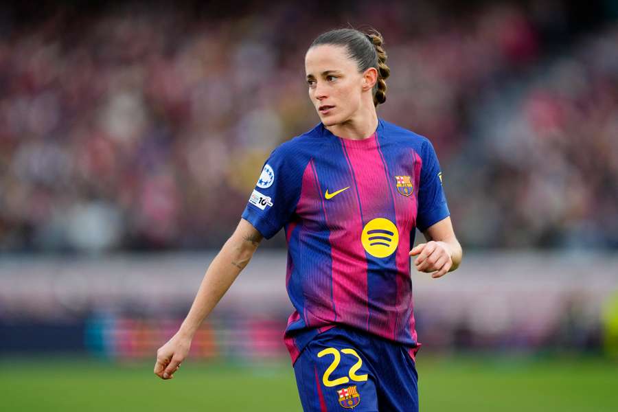 Ona Batlle, en un partido de Champions con el Barcelona