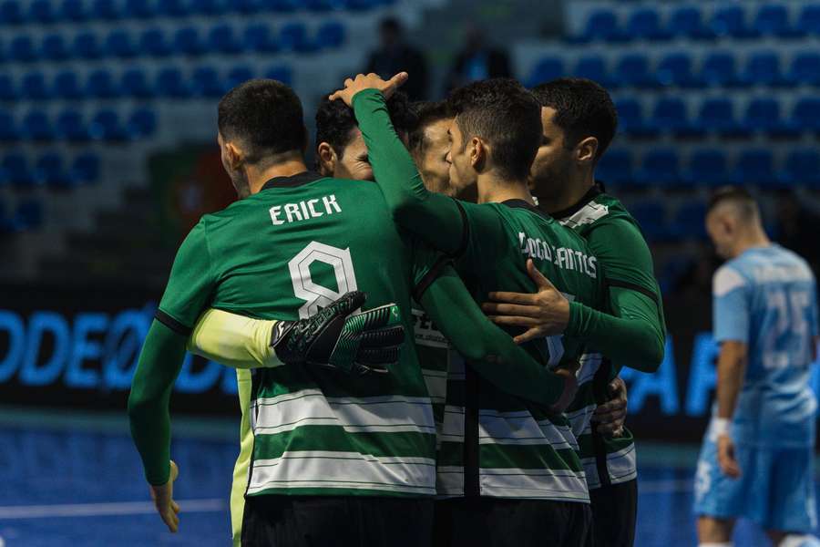 Futsal: Sporting vence Uragan (4-2) e está a um ponto da final-four da Liga dos Campeões