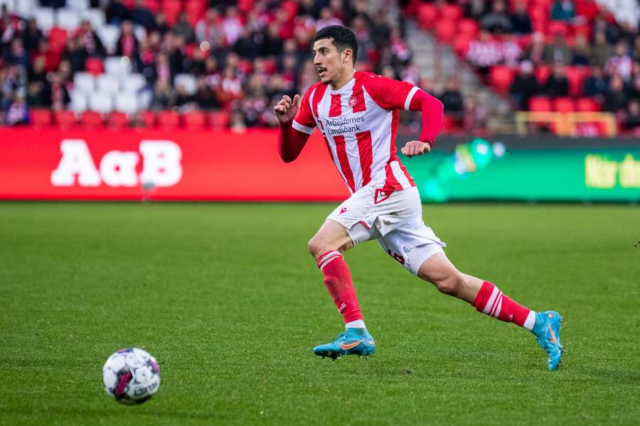 Yahya Nadrani i Superliga-kampen mod Silkeborg.