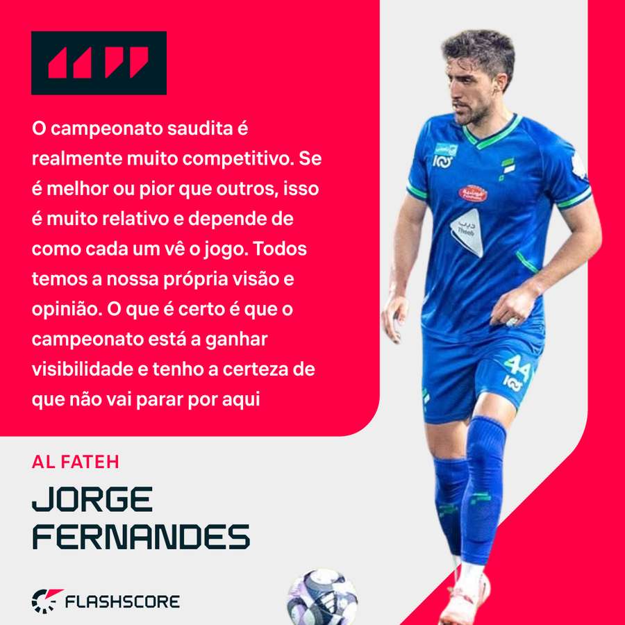 Jorge Fernandes mudou-se no mercado de janeiro para a Arábia Saudita Jorge Fernandes mudou-se no mercado de janeiro para a Arábia Saudita
