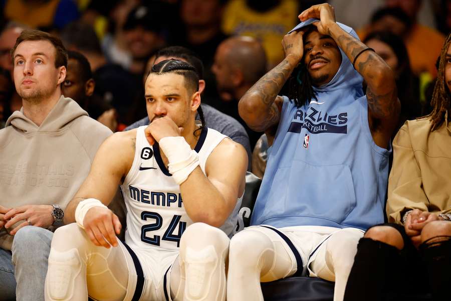 Dillon Brooks (li.) und Ja Morant (re.) von den Grizzlies konnten nicht zufrieden sein Dillon Brooks (li.) und Ja Morant (re.) von den Grizzlies konnten nicht zufrieden sein