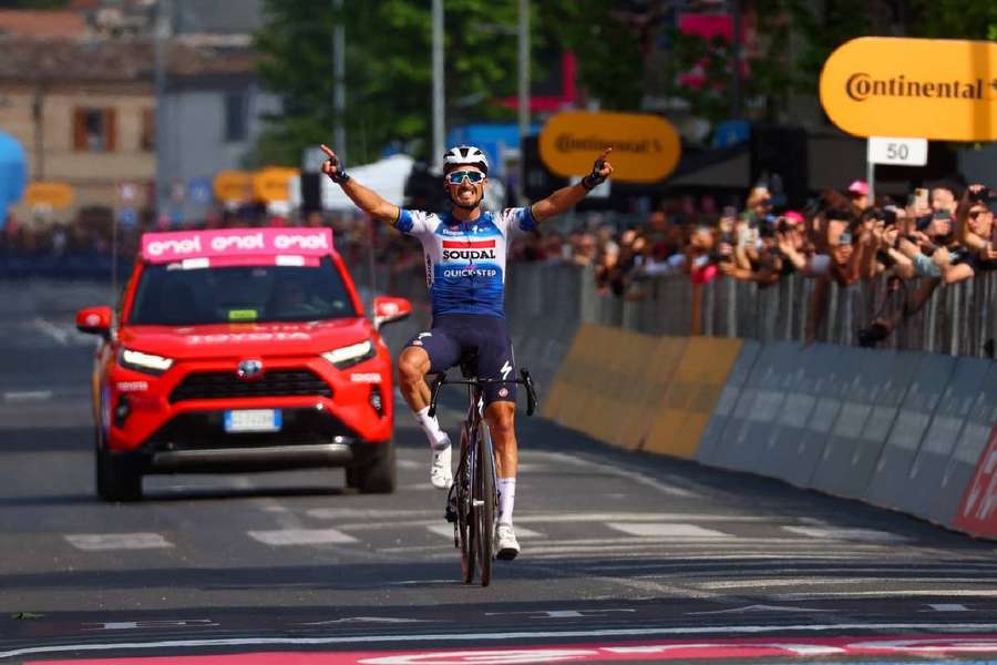 Julian Alaphilippe a remporté une étape du Giro